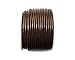 Cords Craft® | Round Leather Cord 3mm for Round Bracelet Necklaces DIY Craft Dog Collar Beading Work with 34 Dark Brown | Roll of 20 Meters Leather Rope