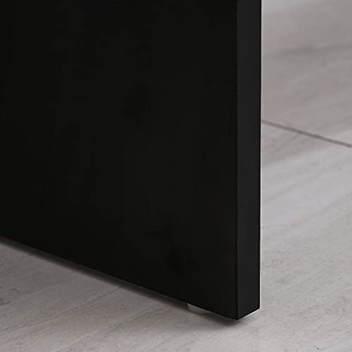 HOMCOM Schreibtisch mit Regal Schublade Computertisch Bürotisch Arbeitstisch großer Stauraum industrieller Stil E1… – Bild 5