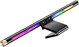 LYMAX RGBモニターライトバー、デュアル光源、RGBバックライト付きE読み取りLED読み取り作業用ライト調整可能な明るさ/色温度目の保護と省スペースコンピューターゲーム用USBライト