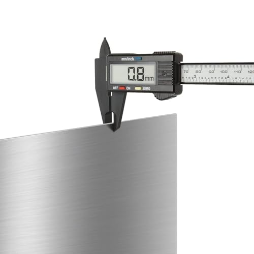 2tlg. Leere Schilder Aluminiumschild für Etikettierung, Siebdruck, Laserdruck(Silber, 15x15cm)