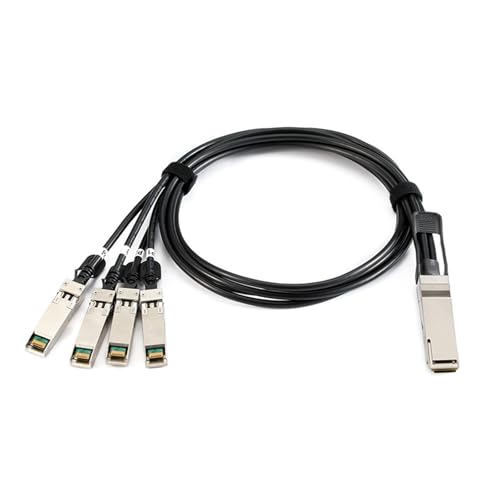 MEAKTSMI Cable de conexión multicompatible de 40 Gb QSFP+ a SFP+, 1 metro, cable de red de alto rendimiento para ingenieros