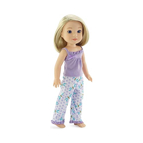 Emily Rose 14 Inch Doll Clothes & Accessories | 2 Pc 14" Doll Summer Tank Pj Pajamas Set | Gift Boxed! | Compatible With 14" Glitter Girls And Wellie Wishers Dolls #TOP3
