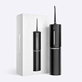 SOMETHING NICE AquaClean Duo Water Flosser - Portable, Waterproof, Includes Nozzles, Magnetic Charger, & Travel Bag | Dentist Designed Cordless Flosser for Teeth Cleaning Ideal for Braces (Black)