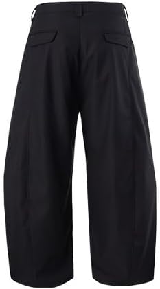 WZIKAI Men's Baggy Wide Leg Pants Zipper Fly Pleated Dress Pants Business Casual Long Trousers with Pocket - Image 5