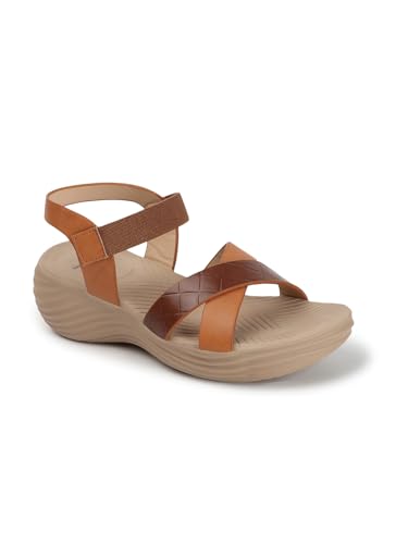 Image of Carlton London women's Lightweight Comfort Wedge Heel Slingback Sandals