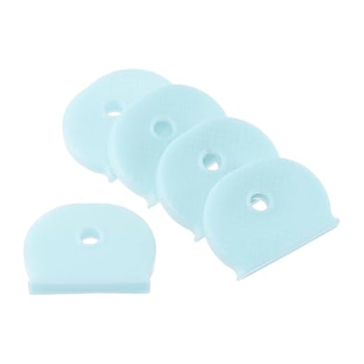 Key Caps Covers, 5 Pack Keys Identifiers Covers Coding Tags Marker Semicircle Silicone Sleeve for Office House Apartment, Light Blue