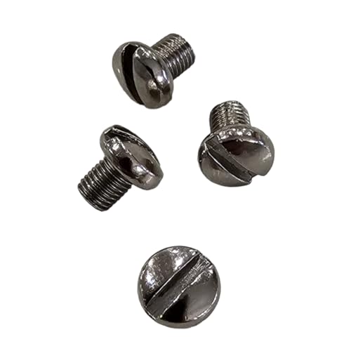 Grip Screws for Colt Mustang – 4 Pack | Nickel Plated Hardened Steel | Slotted Head | Fits Pocketlite, Plus II, Government .380