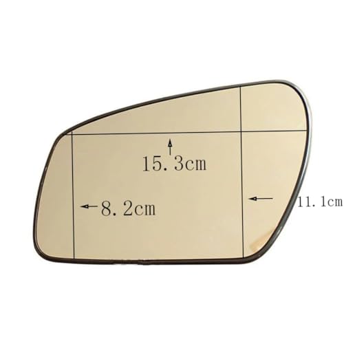 Espejo retrovisor izquierdo para Ford Focus 2005-2013 de gran angular térmico automático 6