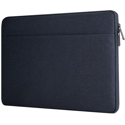 HEDUGO Laptop Sleeve Case with Accessory Pocket Padded Computer Carrying Pouch 15.6 inches Compatible with HP Dell Asus Lenovo Protective Laptop Cover for 15.6 “ Chromebook/Notebook/Tablet, Navy Blue by HEDUGO - Used condition - CA$15.00