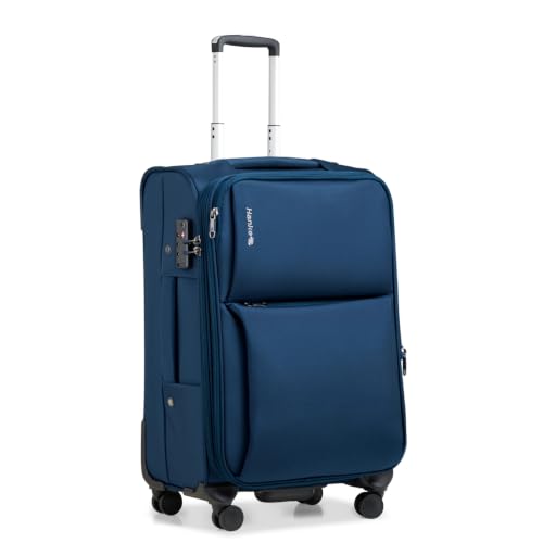 Image of Hanke Medium Checked Luggage, 24 Inch Suitcase with Garment Compartment