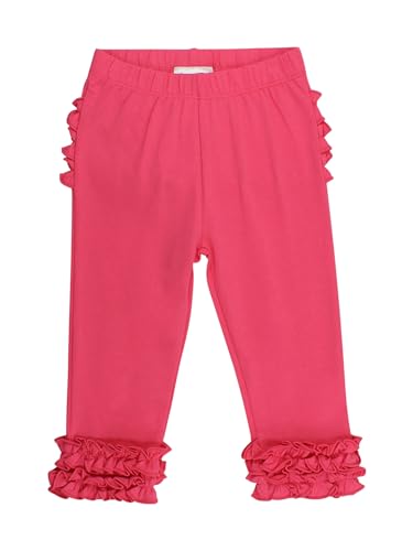 Image of RuffleButts Toddler Girl Merry & Bright Ruffle Leggings - Ankle Leggings