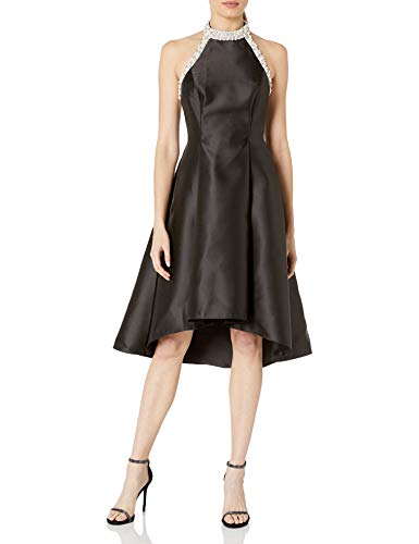 Adrianna-Papell-Womens-Beaded-Hi-Low-Halter-Dress-Black-8