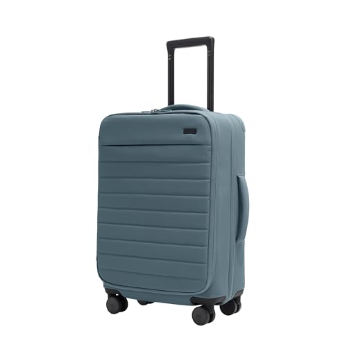 Away Softside Bigger Carry-On Suitcase, 23 Inch Lightweight, Expandable High-Strength Nylon Luggage With Spinner Wheels, Meets Requirements for Most Major Airlines, Coast Blue