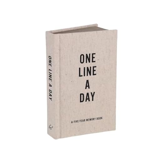 Canvas One Line a Day: A Five-Year Memory Book (Yearly Memory Journal and Diary, Natural Canvas Cover)