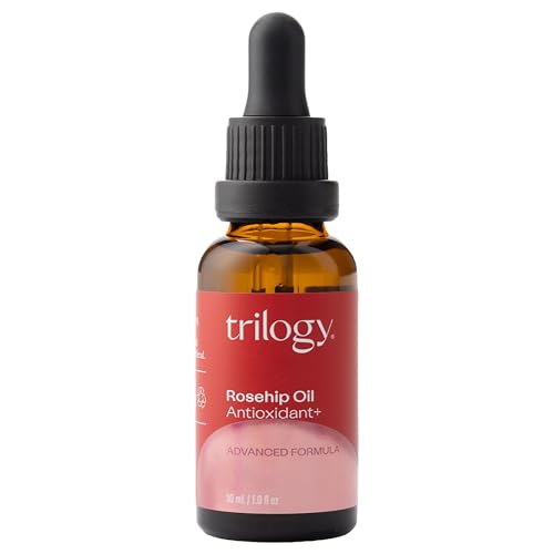 Trilogy Rosehip Oil Antioxidant+, Certified Organic Hydration & Repair Beauty Oil, 1.0 fl oz