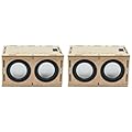 BLASHRD 2X Kit Scatola Altoparlante Bluetooth DIY L'Amplificatore Audio Elettronico Costruisce Il Tuo Suono Altoparlante Bluetooth Portatile con Nel Legno