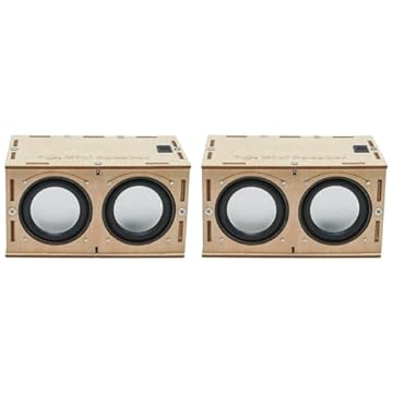 BLASHRD 2X Kit Scatola Altoparlante Bluetooth DIY L'Amplificatore Audio Elettronico Costruisce Il Tuo Suono Altoparlante Bluetooth Portatile con Nel Legno