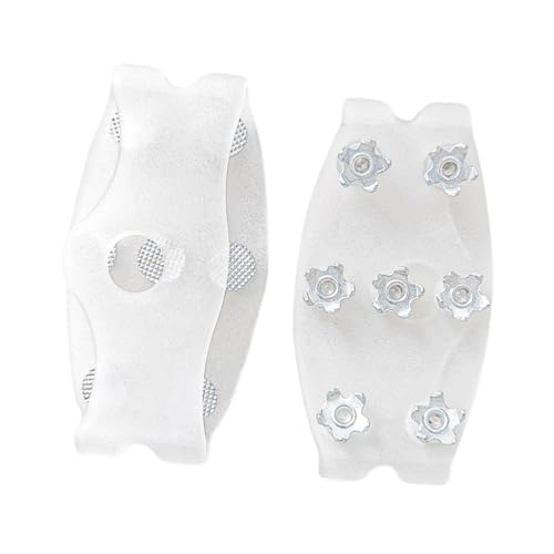 YIJU Outdoor Ice Cleats Shoes Spikes Snow Traction Cleats Ice Snow Grips for Fishing Walking Mountaineering, Clear Claws
