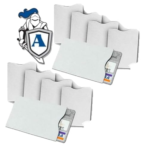 10x RFID Blocking Credit Card'DuPont TYVEK' Sleeves for wallet or purse. Protect your debit cards...