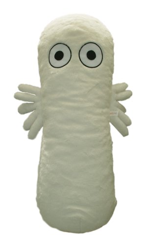 SEKIGUCHI Moomin ontspanning Knuffelen kussen gevuld Hattifatteners totale lengte van ongeveer 55cm gebroken wit