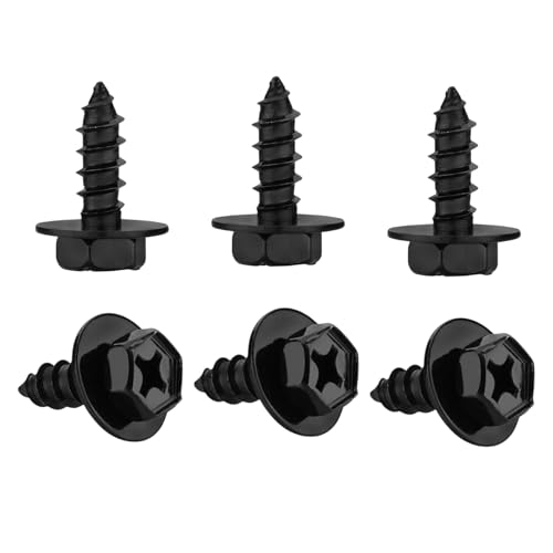 Image of ASUBHA 10PCS Bumper Cover Splash Shield Mud Guard Screw Bolt, Car Fender Liner Screw Bolt, Front Fender Liner Bolts, Fender Liner Under Cover Bolt Car Accessories for Most Cars