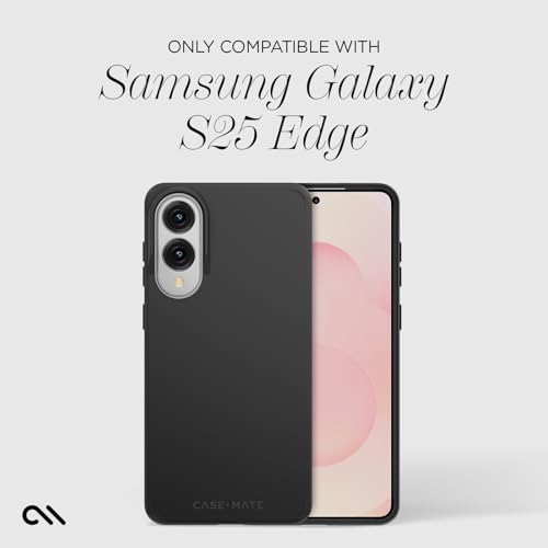 Case-Mate Tough Samsung Galaxy S25 Edge Case [Wireless Charging] Rugged Phone Case with 12ft Drop Protection - Anti-Scratch Heavy Duty Protective Case for Samsung Galaxy S25 Edge - Black - image 4