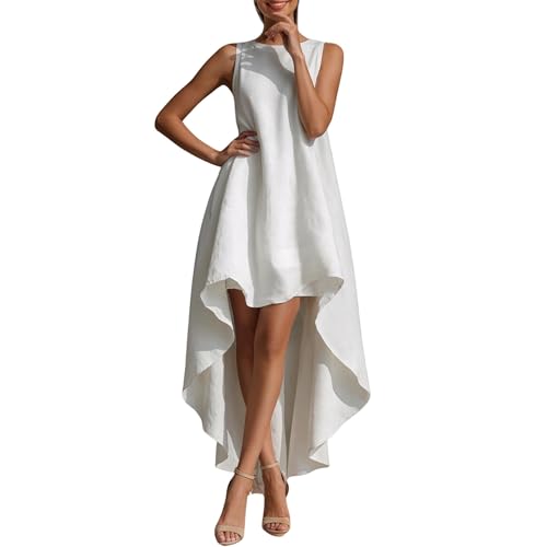 Robe asymétrique décontractée ample pour masquer les rondeurs