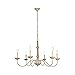 Elegant Lighting Merritt Collection Chandelier D35 H21.6 Lt:6 Weathered Dove Finish