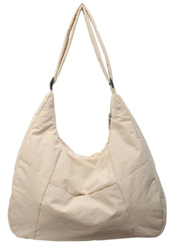 Quilted Puffer Tote Bag for Women Puffy Shoulder Bag Large Crossbody Bag Lightweight Padding Pufferr Shoulder Bag