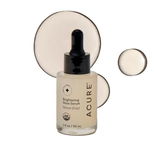 Acure Brightening Glowing Serum | 100% Vegan | For A Brighter & Appearance | Argan Oil, Pumpkin & Cranberry - Hydrates, Soothes & Adds Antioxidant Protection | All Skin Types | 1 Fl Oz