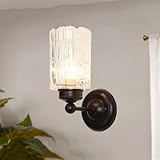 Appliques murales rustiques industrielles vintage en verre nordique non seulement pour l'éclairage, mais aussi pour la décoration de votre maison, la hauteur peut être légèrement ajustée, facile à installer sans prendre autant de temps, livrées avec des kits de montage complets. peut également être utilisé Une façon simple et belle de mettre à jour l’attrait extérieur de votre maison !