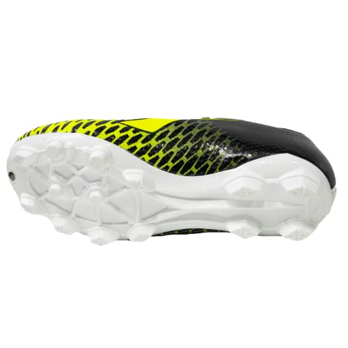 Diadora SMU Cattura LPU Youth Firm Ground Cleats, Black/Fluo Yellow Diadora, 6 Big Kid3