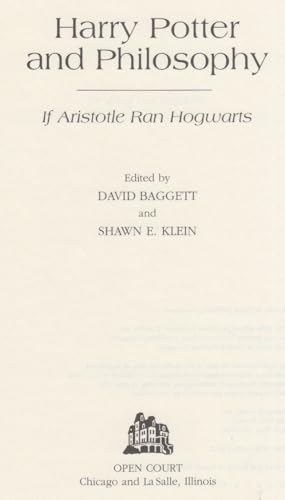 Harry Potter and Philosophy : If Aristotle Ran ... 1435114833 Book Cover