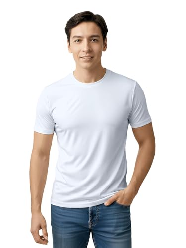 Image of Gym T Shirts for Men Workout | Sports Tshirt for Man | Running Mens T-Shirts | Polyester Men's T Shirt | Quick Dry fit Training Active Wear | Badminton Football Jersey Tshirts