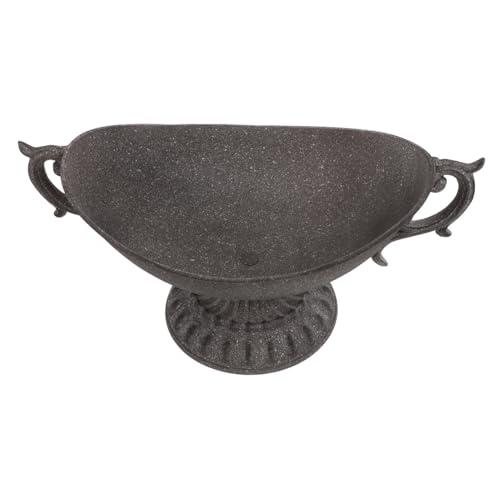 HEATSHAKING Vintage Iron Flower Urn Vase for Wedding Decor Rustic Table Centerpiece