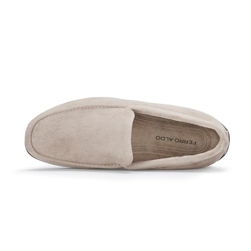 Image of Ferro Aldo Men's Dress Loafer Collection | Modern & Classic Slip-On Styles | Available in Suede, Woven, and Wholecut