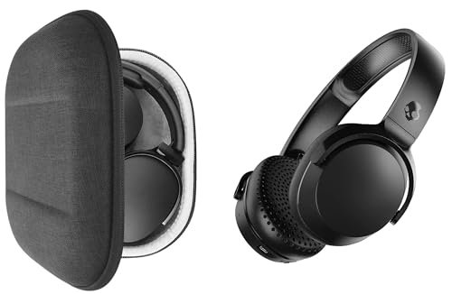 Image of VERTUS Headphone Carrying Hard Storage Bag Pouch Case Cover for Skullcandy Riff 2 On-Ear Wireless Headphones (Dark Grey)