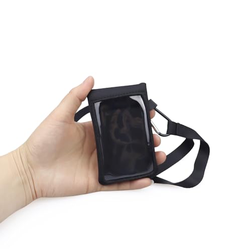 rainbowstar Diabetes Supplies Pouch with Lanyard Hook Touchscreen Transparent Window for Dexcom Receiver G7 Case Blood Glucose Meter Pouch