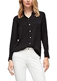 Brusttasche s.Oliver Damen Bluse,Schwarz ( 9999 ) ,40