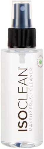 ISOCLEAN Makeup Brush Cleaner Liquid Spray Top Solution - 110ml - Vegan, Cruelty-Free, Fast Drying, Easy to Use - Works in 60 seconds