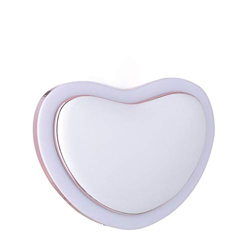 Chauffe-mains électrique portable miroir LED et batterie externe USB