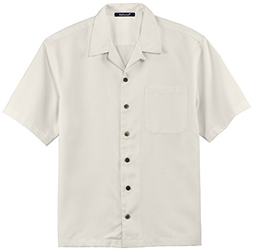 Mafoose Mens Short Sleeve Cuban Retro Bowling Casual Summer Beach Button Down Shirts