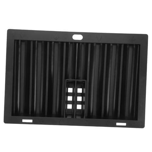 ibasenice Portable Poker Chip Tray Acrylic Poker Chip Holder Game Table Accessory Black