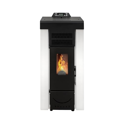 STUFE A PELLET ITALIA Niagara 14 KW - Pelletöfen Effizienz 89% Heizt...