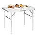 WOLTU Campingtisch Klapptisch Alu Gartentisch Arbeitstisch Balkontisch Reisetisch,75x55x25,5-58,5cm, Tischplatte aus MDF CPT8131ws