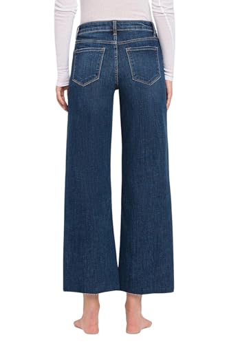 Women's Tummy Control Mid-Rise Wide Leg Jeans in Finders Keepers2