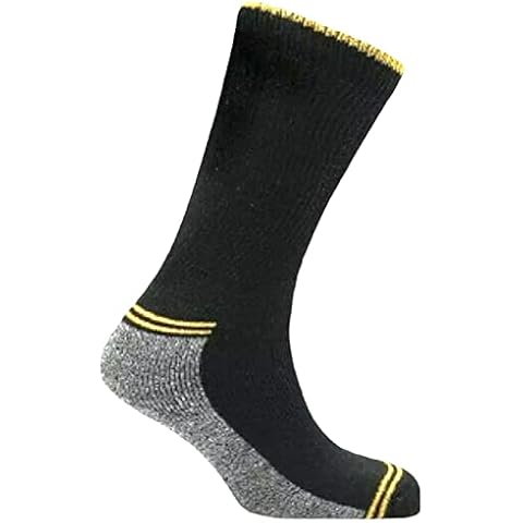 GM Apparel 6 Pairs Men’s Diabetic Non Elastic Work Socks - Cushion Reinforced Heel and Toe - Moisture control Fibers - UK 6-11 Cover
