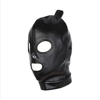 Weiche Leder Kopfmaske Abnehmbarer 54CM Zopf Kopfbedeckung BDSM Verstellbar – Ansicht 5