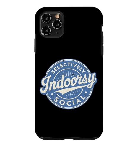 Indoorsy Selectively Social �r���e�[�W ���Љ�I �����I �X�}�z�P�[�X iPhone 11 Pro Max �p