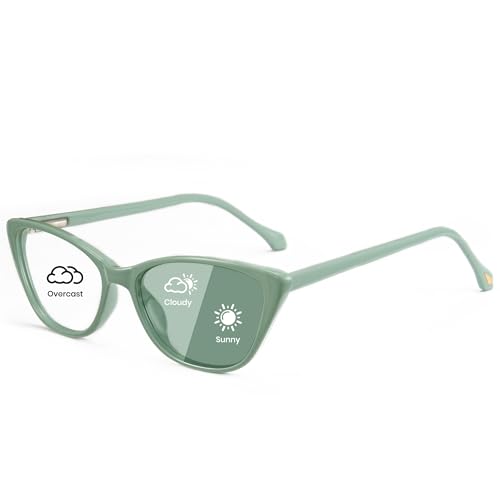 Image of Cyxus Photochromic Glasses for Women with Blue Light Blocking 8192 | UV Protection,Eye Protection,Stylish Cat Eye Style,Ideal for Computer Screen Daily Wear